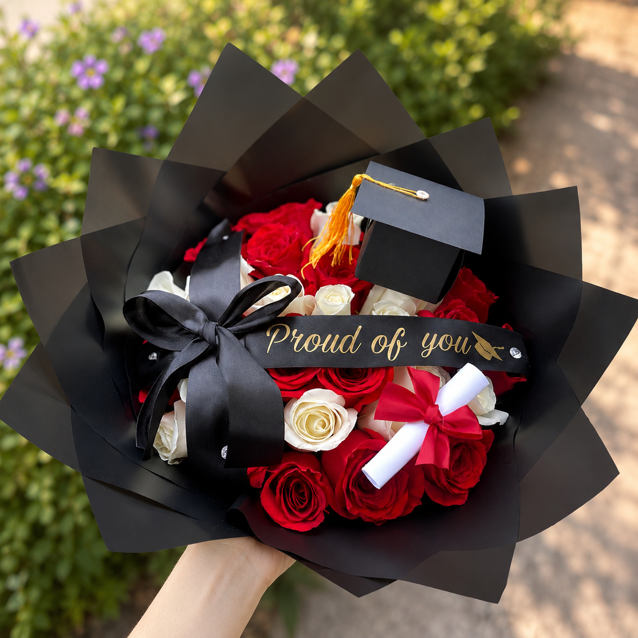 Ramo Buchón de 36 Rosas Rojas ❤️🎓