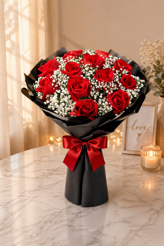 12 Rosas Rojas – Entrega Hoy en Las Vegas